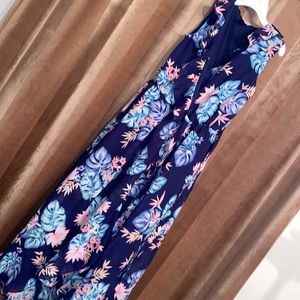 Japna Kids Summer Hi Low Dress Floral Sleeveless Ruffle size 10